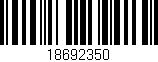 Código de barras (EAN, GTIN, SKU, ISBN): '18692350'