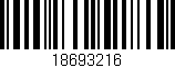 Código de barras (EAN, GTIN, SKU, ISBN): '18693216'