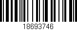Código de barras (EAN, GTIN, SKU, ISBN): '18693746'