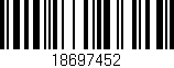 Código de barras (EAN, GTIN, SKU, ISBN): '18697452'
