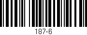 Código de barras (EAN, GTIN, SKU, ISBN): '187-6'