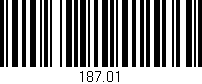 Código de barras (EAN, GTIN, SKU, ISBN): '187.01'