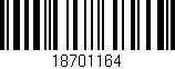 Código de barras (EAN, GTIN, SKU, ISBN): '18701164'