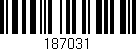 Código de barras (EAN, GTIN, SKU, ISBN): '187031'