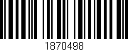 Código de barras (EAN, GTIN, SKU, ISBN): '1870498'