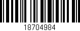 Código de barras (EAN, GTIN, SKU, ISBN): '18704984'