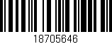 Código de barras (EAN, GTIN, SKU, ISBN): '18705646'