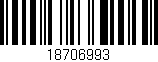 Código de barras (EAN, GTIN, SKU, ISBN): '18706993'