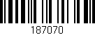 Código de barras (EAN, GTIN, SKU, ISBN): '187070'