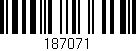 Código de barras (EAN, GTIN, SKU, ISBN): '187071'