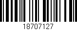 Código de barras (EAN, GTIN, SKU, ISBN): '18707127'