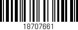 Código de barras (EAN, GTIN, SKU, ISBN): '18707661'