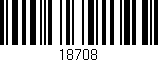 Código de barras (EAN, GTIN, SKU, ISBN): '18708'