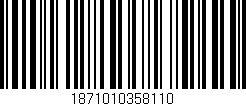 Código de barras (EAN, GTIN, SKU, ISBN): '1871010358110'