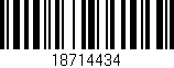Código de barras (EAN, GTIN, SKU, ISBN): '18714434'