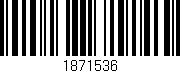 Código de barras (EAN, GTIN, SKU, ISBN): '1871536'