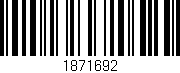 Código de barras (EAN, GTIN, SKU, ISBN): '1871692'