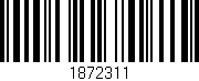 Código de barras (EAN, GTIN, SKU, ISBN): '1872311'
