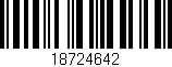 Código de barras (EAN, GTIN, SKU, ISBN): '18724642'