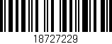 Código de barras (EAN, GTIN, SKU, ISBN): '18727229'