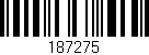 Código de barras (EAN, GTIN, SKU, ISBN): '187275'