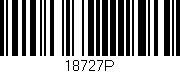 Código de barras (EAN, GTIN, SKU, ISBN): '18727P'