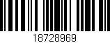 Código de barras (EAN, GTIN, SKU, ISBN): '18728969'