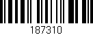 Código de barras (EAN, GTIN, SKU, ISBN): '187310'