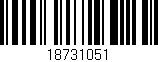 Código de barras (EAN, GTIN, SKU, ISBN): '18731051'