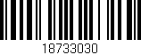 Código de barras (EAN, GTIN, SKU, ISBN): '18733030'