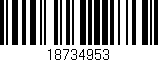 Código de barras (EAN, GTIN, SKU, ISBN): '18734953'