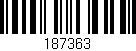 Código de barras (EAN, GTIN, SKU, ISBN): '187363'