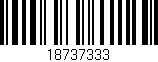 Código de barras (EAN, GTIN, SKU, ISBN): '18737333'