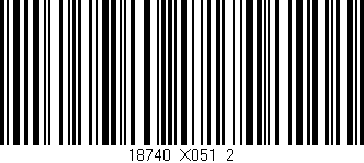 Código de barras (EAN, GTIN, SKU, ISBN): '18740_X051_2'