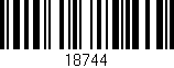 Código de barras (EAN, GTIN, SKU, ISBN): '18744'
