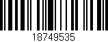 Código de barras (EAN, GTIN, SKU, ISBN): '18749535'