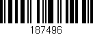 Código de barras (EAN, GTIN, SKU, ISBN): '187496'