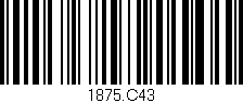 Código de barras (EAN, GTIN, SKU, ISBN): '1875.C43'