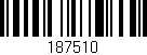 Código de barras (EAN, GTIN, SKU, ISBN): '187510'