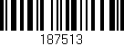 Código de barras (EAN, GTIN, SKU, ISBN): '187513'