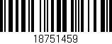 Código de barras (EAN, GTIN, SKU, ISBN): '18751459'
