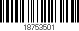 Código de barras (EAN, GTIN, SKU, ISBN): '18753501'