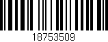 Código de barras (EAN, GTIN, SKU, ISBN): '18753509'