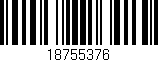 Código de barras (EAN, GTIN, SKU, ISBN): '18755376'