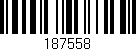 Código de barras (EAN, GTIN, SKU, ISBN): '187558'