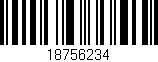 Código de barras (EAN, GTIN, SKU, ISBN): '18756234'