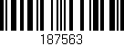 Código de barras (EAN, GTIN, SKU, ISBN): '187563'