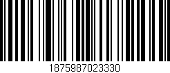 Código de barras (EAN, GTIN, SKU, ISBN): '1875987023330'