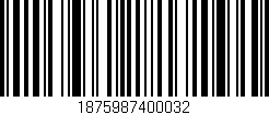 Código de barras (EAN, GTIN, SKU, ISBN): '1875987400032'