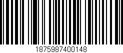 Código de barras (EAN, GTIN, SKU, ISBN): '1875987400148'